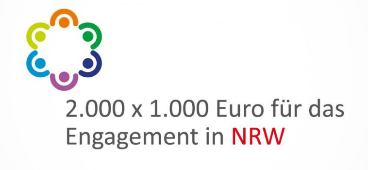 2.000 x 1.000 Euro für das Engagement in NRW