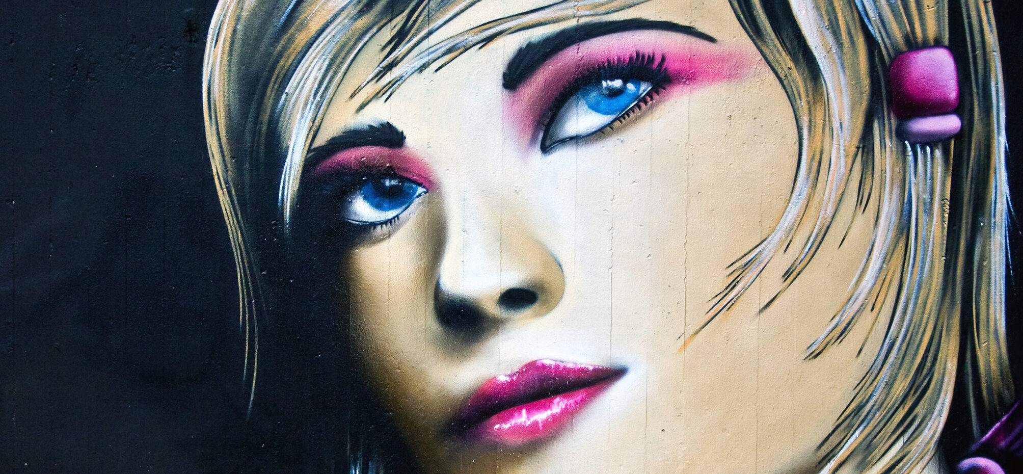 Mädchen Graffiti