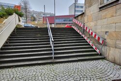 Die Treppe am Heinrich-Kamp-Platz