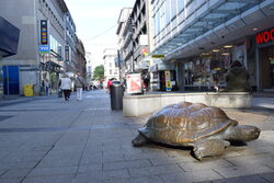 Die Fußgängerzone in Wuppertal Barmen