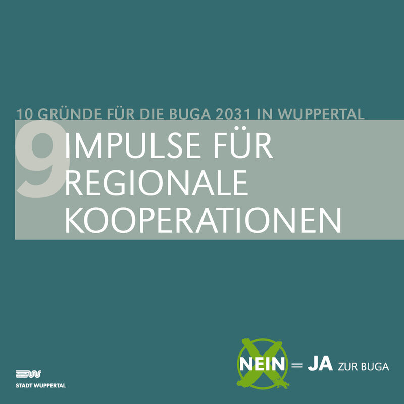 Grafik mit petrolfarbenem Hintergrund, im Vordergrund steht mit weißer Schrift: Impulse für regionale Kooperationen