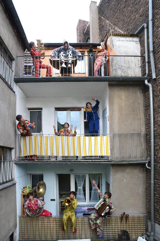 Musik auf Balkon