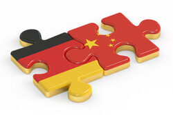 China,And,Germany,Puzzles,From,Flags,,Relation,Concept.,3d,Rendering