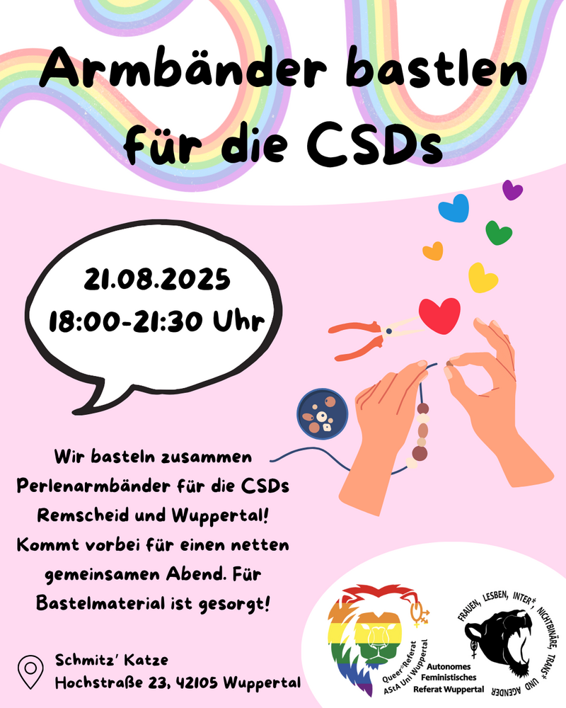Armbänder basteln für den CSD