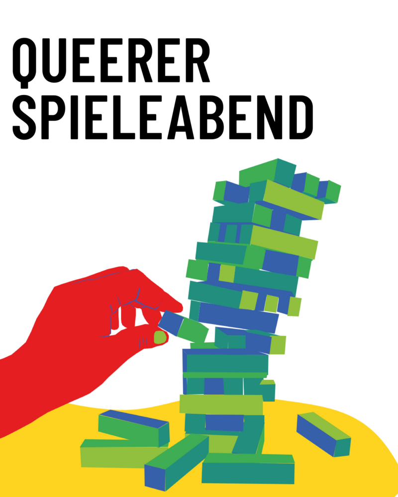 Queerer Spieleabend, eine Hand spielt