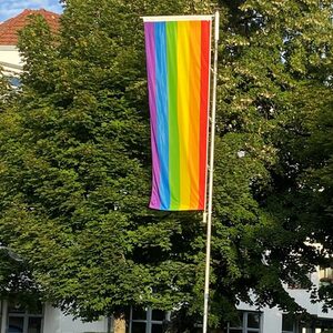 Regenbogenfahne Ev. Pflege Diakonie Vohwinkel
