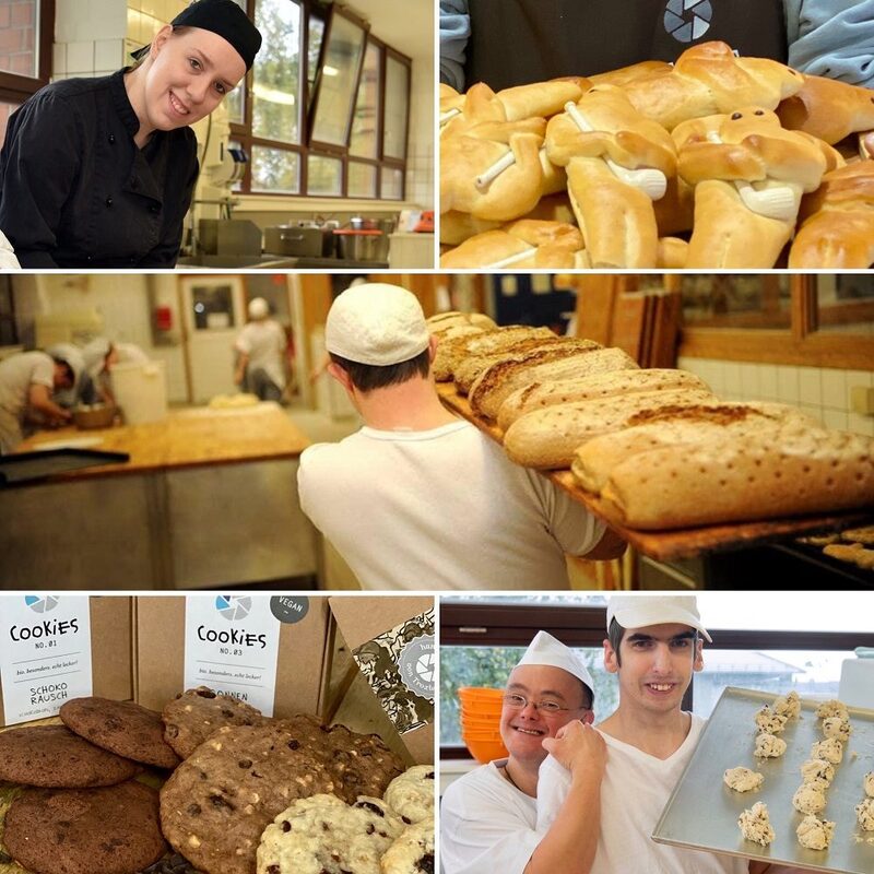 Impressionen von der Arbeit in der Bäckerei der Troxler Werkstätten