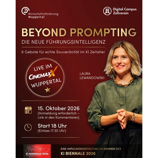 Grafik zur Minds ON mit Laura Lewandowski. Plakat mit Eventdaten.