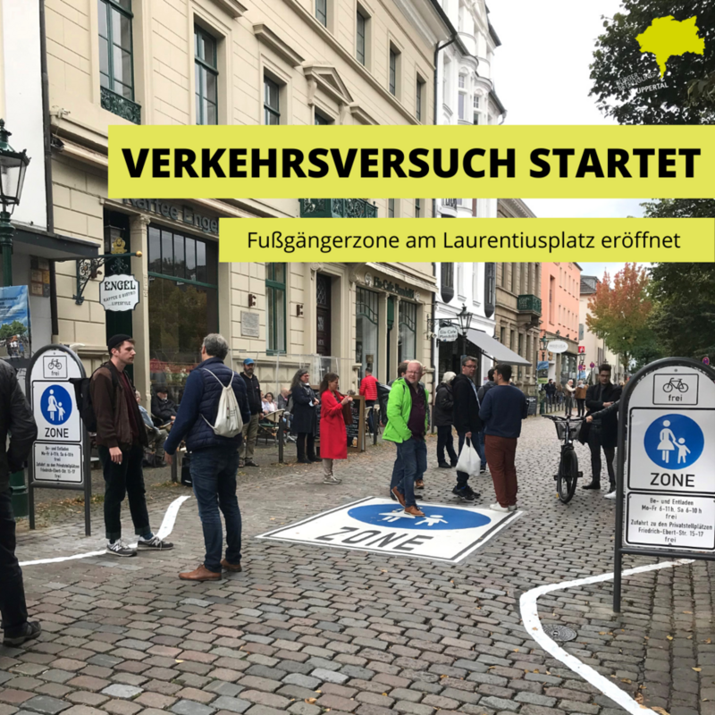 Eröffnung Fußgängerzone Laurentiusplatz am 2. Oktober 2021