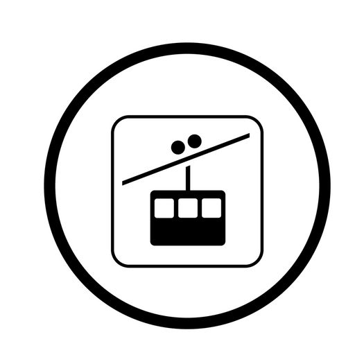 Icon einer Seilbahn.