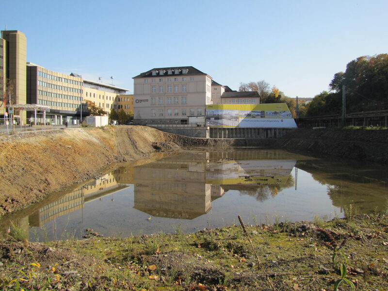 Baugrube und Wuppertal Institut
