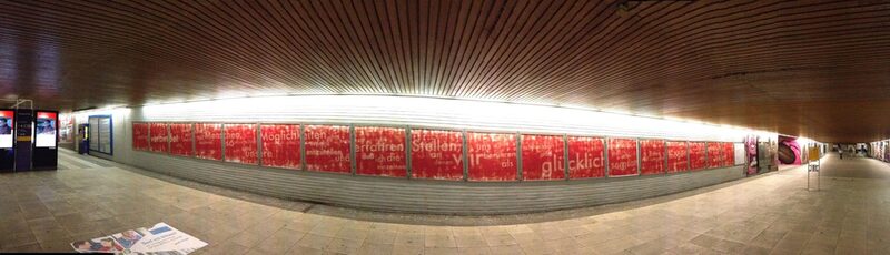 morsen 8 in der Tunnelgalerie