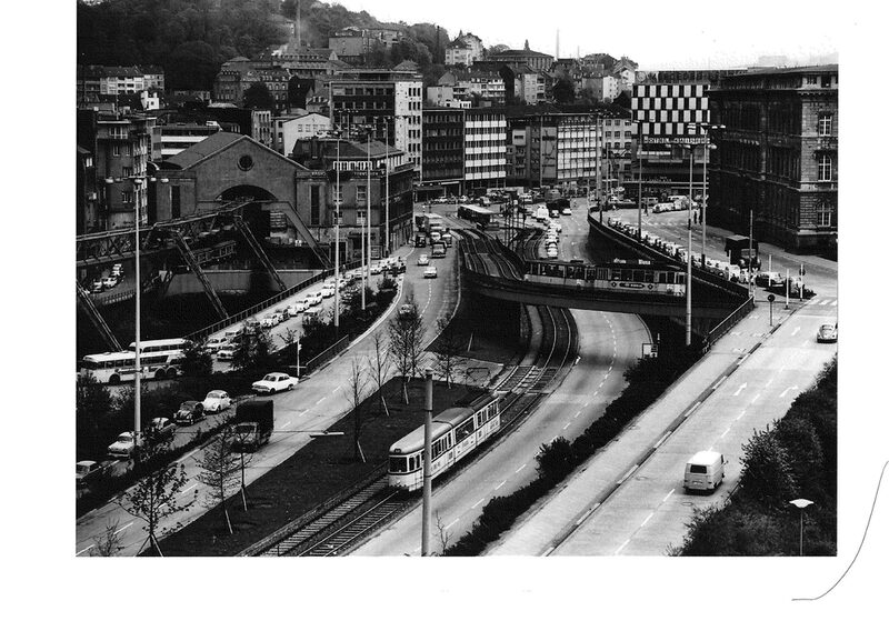 Straßenbahnrampe 1959