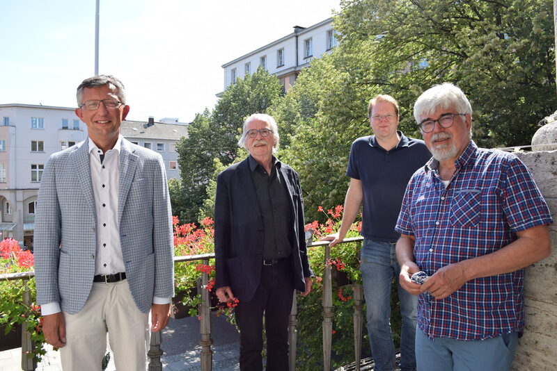 von links nach rechts: Kulturdezernent Matthias Nocke, Hans-Dieter Westhoff, Christoph Grothe und Rainer Lucas