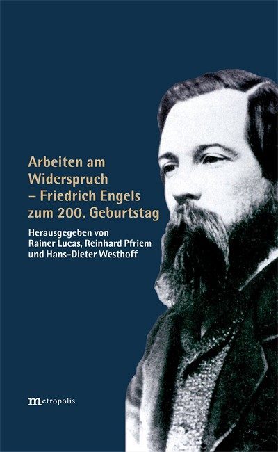 Buchcover "Arbeiten am Widerspruch - Friedrich Engels zum 200. Geburtstag"