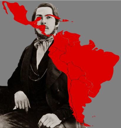 Friedrich Engels und die Karte von Lateinamerika