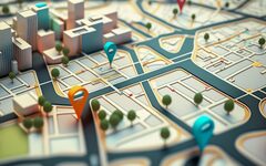 Abstraktes 3D-Modell