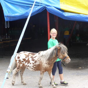 Kinder mit Ponys