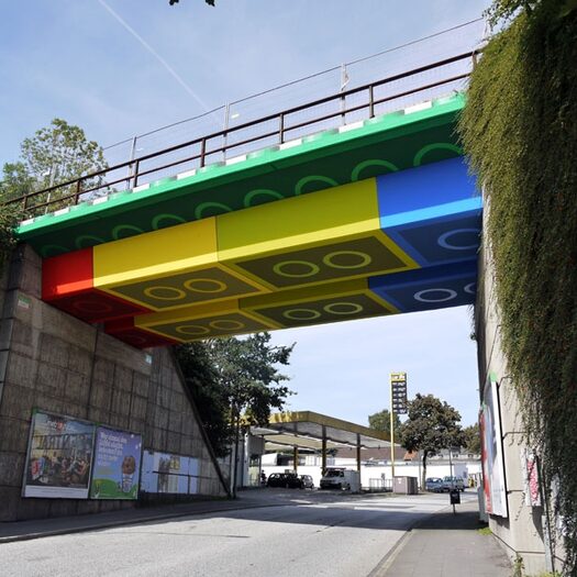 Brücke im Lego(R)-Design