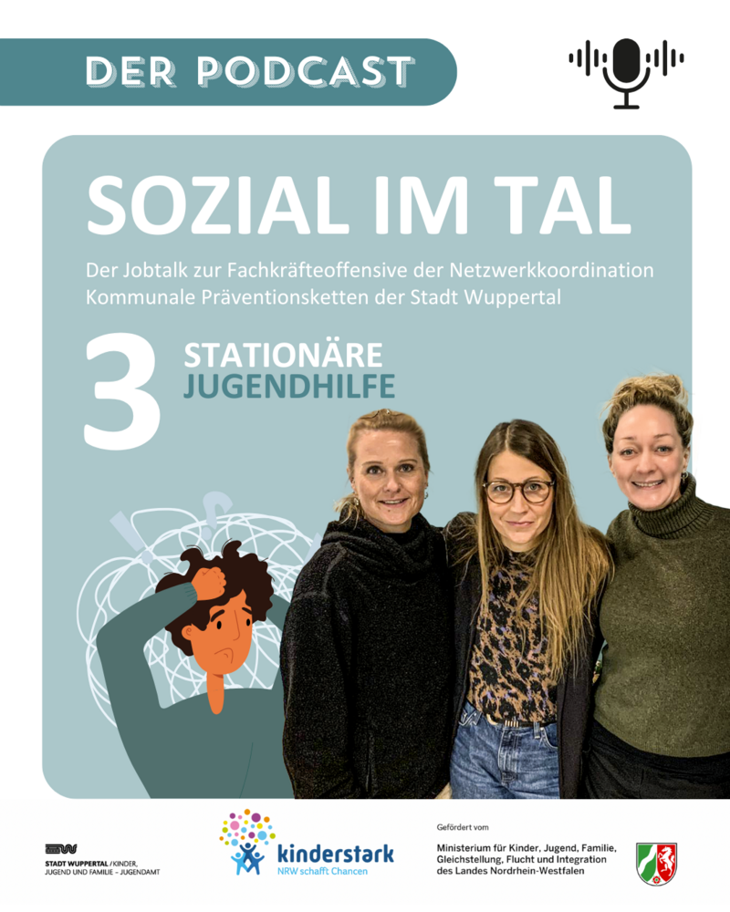 Bildercollage zum Podcast Sozial im Tal Folge 3 - stationäre Jugendhilfe