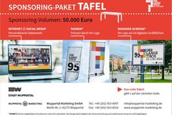 Sponsoren Paket TAFEL