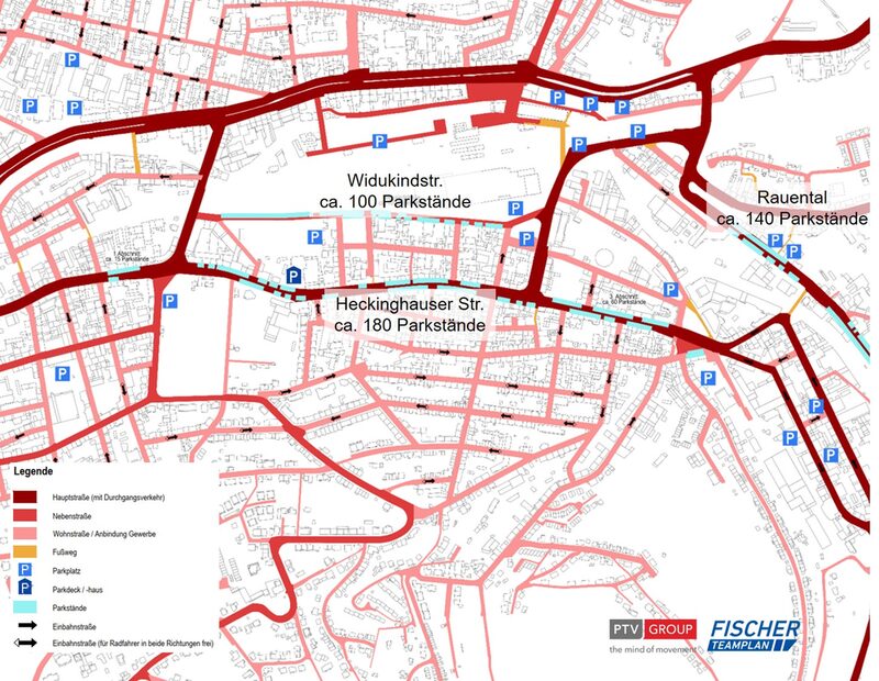 Abbildung 1: Analyse des Straßennetzes von Heckinghausen