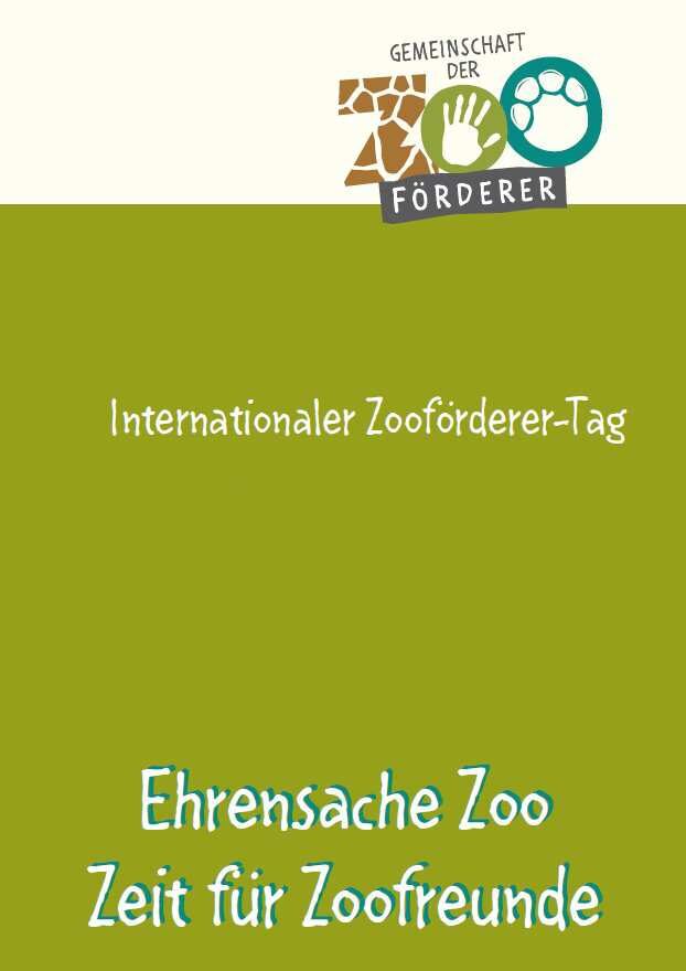 Plakat Internationaler Zooförderer-Tag