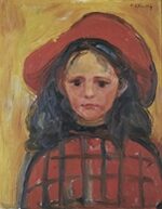 Mädchen-Portrait von Edvard Munch