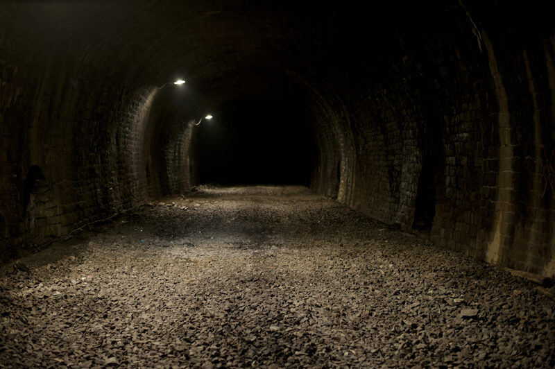 beleuchteter Tunnel