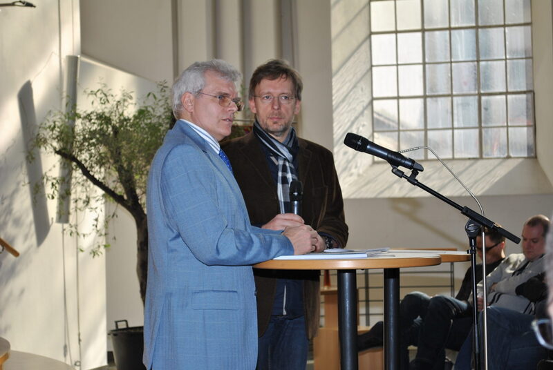 Prof. Dr. Franz Willy Odentahl mit Wolfram Lumpe
