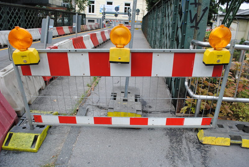 in Wuppertal gesperrte Adlerbrücke