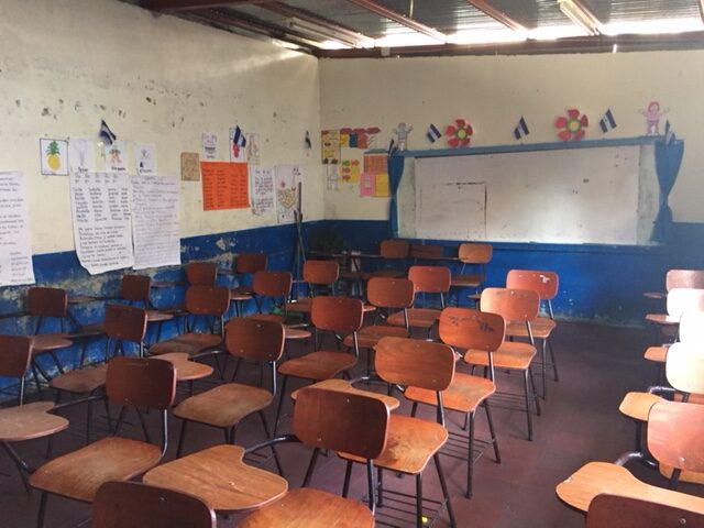 Ein Blick in ein Klassenzimmer der Schule in Matagalpa
