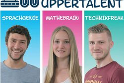 Drei Auszubildende werben für eine Ausbildung bei der Stadtverwaltung Wuppertal