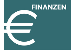 Die Infografik zeigt das Eurosymbol und den Schriftzug Finanzen