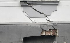 Der Riss in der Hauswand in der Beyeröhde 45