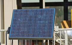 Eine Solarzelle
