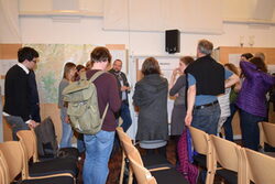 Teilnehme der Auftaktveranstaltung beim Klima-Café zum Thema "Mobilität"