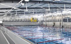 Foto zeigt das Schwimmerbecken des Schwimmsportleistungszentrums (SSLZ)