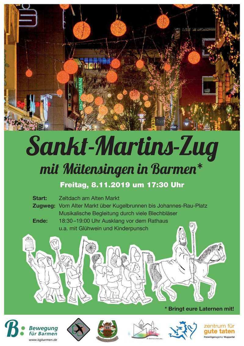 Plakat Sankt Martin der ISG Barmen Werth