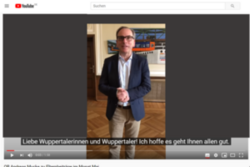 Youtube-Ausschnitt: Oberbürgermeister Andreas Mucke im Bild