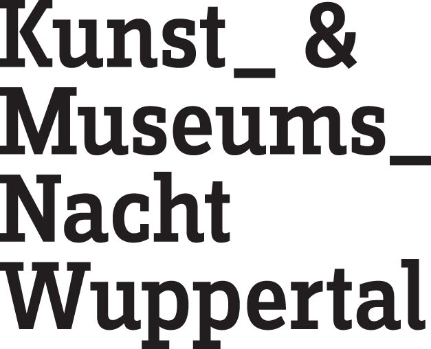 Logo der Kunst- und Museumsnacht mit schwarzem Schriftzug auf weißem Grund