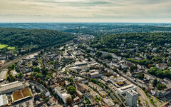 Blick von oben auf Wuppertal