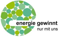 Das Logo von "Energie gewinnt" besteht aus grünen Kreisen, die einen großen Kreis bilden