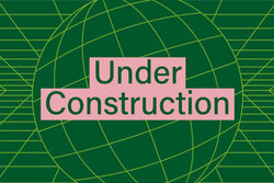 Logo der Veranstaltungsreihe mit Schriftzug "Under construktion" auf einer graphischen Kugel
