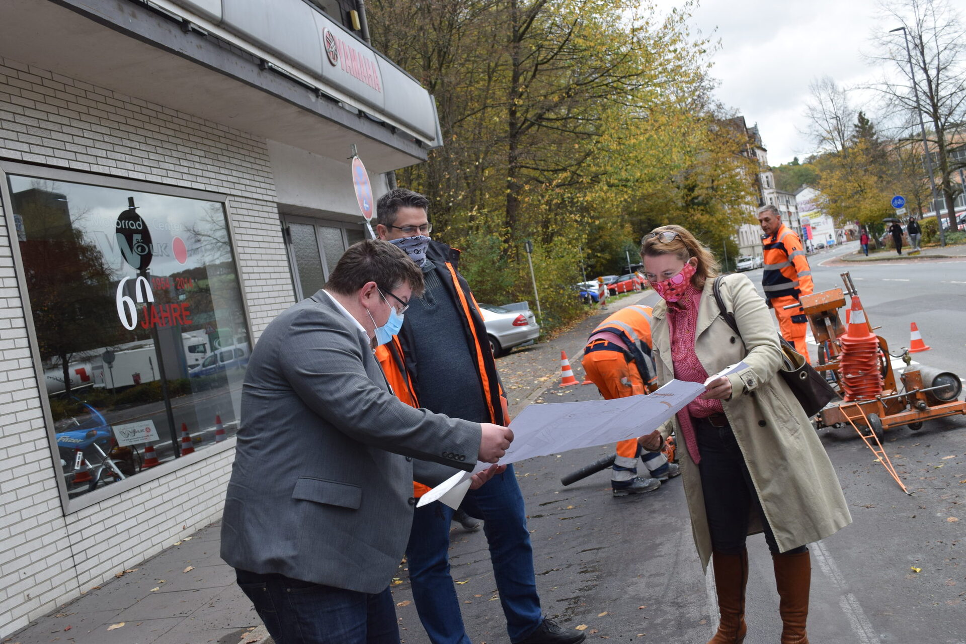 Neuer Radweg auf der Friedrich-Ebert-Straße | Wuppertal