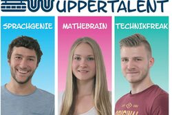 Drei junge Menschen werben für das "Wuppertalent"
