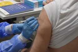 Nahaufnahme Impfung