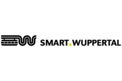 Das Logo "smart.wuppertal" mit Wuppertal-Logo und Schriftzug