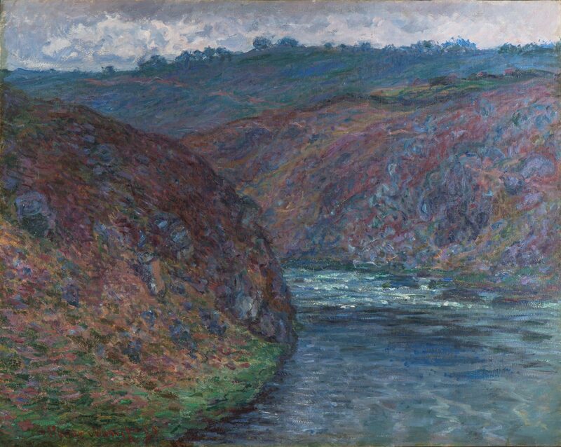 Claude Monet, Blick auf die Creuse bei trübem Wetter