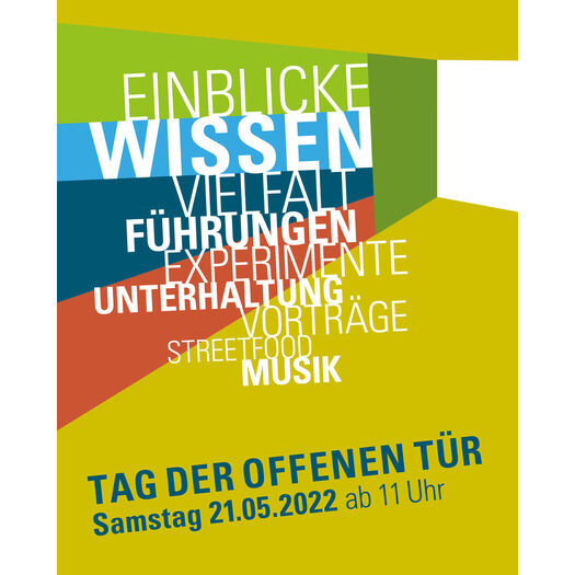 Plakat für Tag der offenen Tür der Bergischen Universität Wuppertal
